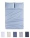 Todocama 4-delige beddengoedset, 4002, hoeslaken, laken, 2 kussenslopen, 50 x 80 cm (bed 180 x 190/200 cm, lichtblauw)