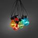 KONSTSMIDE 2378 - Snoerverlichting - 10 lamps transp 80 LED zeer energiezuinig - 450 cm - 24V - voor buiten - multi