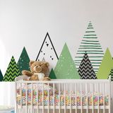 Ambiance Sticker Muursticker Kinderkamer Scandinavische Bergen DARKA 50x85cm