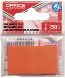 Indexplakstrips OFFICE PRODUCTS Indexplakstrips PP 25x43mm 1x50 vel hanger oranje