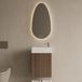 Boss & Wessing BWS Toiletmeubel Set Riga Donker Eiken Japandi 40 cm Fontein Glans Wit