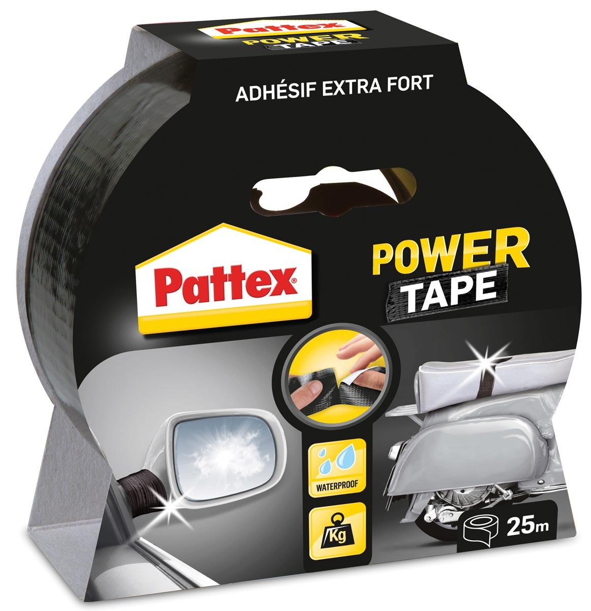 Pattex Powertape zwart 50 x 4 x 25 meter