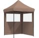 vidaXL Partytent inklapbaar pop-up met 2 zijwanden bruin