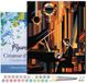 Figured'Art Schilderen op Nummer Volwassenen met lijst Art Deco Man aan een Piano- Handwerk acrylverf Kit DIY Compleet - 40x50cm Canvas al ingelijst