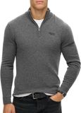 Superdry ESSENTIAL EMB KNIT HALF ZIP Heren Trui - Maat 2XL