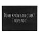 Pechkeks Misfortune Cookies deurmat, opschrift: It's all downhill
