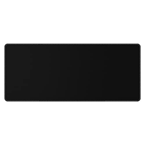 LL-COEUR Zwart Grote Natuurlijk Rubber Antislip Muismat Computer Kantoor Bureaulegger (800 x 300 x 3 mm)