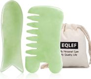 Jade gua sha set naturel