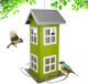 Relaxdays Vogelvoederhuisje - 26x12x12 cm - metaal - groen