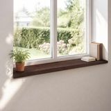 vidaXL Raamprofielen 2 stuks Donkerbruin 120 x 25 x 2 cm
