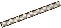 Fellowes Bindruggen voor plastic binding, 16 mm diameter, 21 ringen, voor A4-documenten, wit, verpakking van 25 stuks