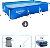 Bestway Rechthoekig Steel Pro Zwembad - 300 x 201 x 66 cm - Blauw