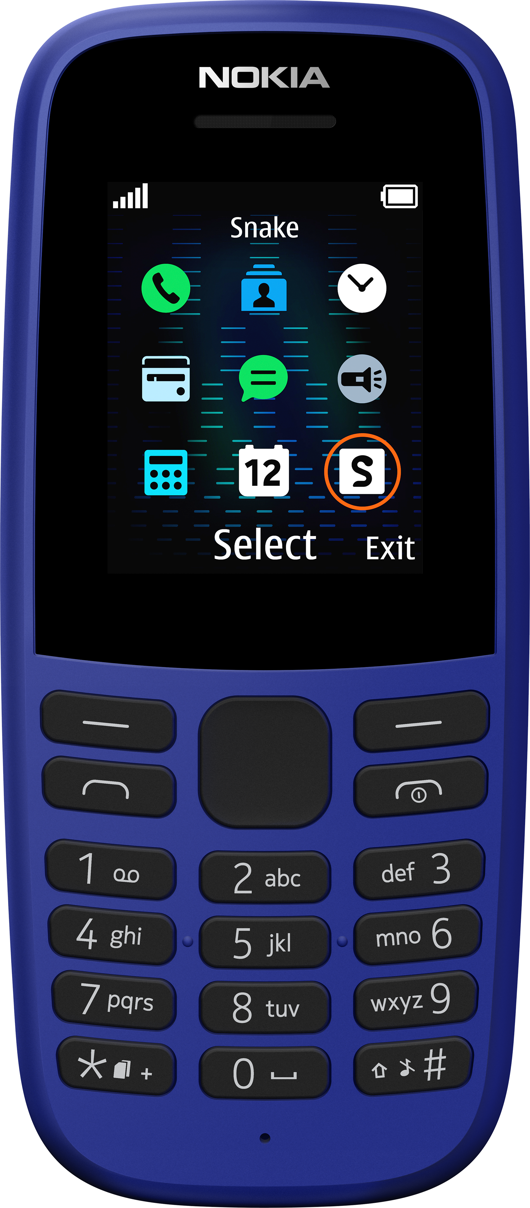 Nokia 105 blauw / (dualsim)