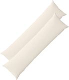 vidaXL Kussensloop 2 stuks HEERLEN Crèmekleurig 40 x 145 cm corduroy