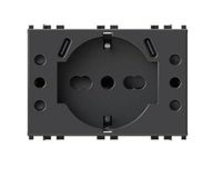 4Box - USB inbouwstopcontact P503 compatibel met Bticino® LivingNow™ zwart