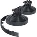 Elzusha - Bordure de jardin flexible en plastique, 40m, anthracite