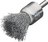 Lessmann Pinceau brosse | d. 17 mm tige 6 mm épaisseur de fil 0,3 mm | acier | 20 000 tr/min | 1 pièce - 452161