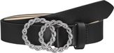 ONLY CARMAKOMA CAREMILY RASMI PU GLITTER JEANS BELT - Vrouwen - Riemen - Zwart - 115 cm
