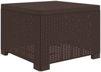 vidaXL Eénpersoons Tuinbank Rattan Look PP Bruin