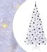 vidaXL Kunstkerstboom met 300 LED Wit 210 cm PVC en Staal