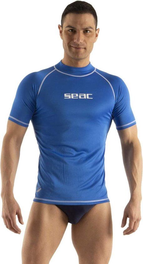Seac T-Sun Short Rashguard - Men's - Blue - Size S