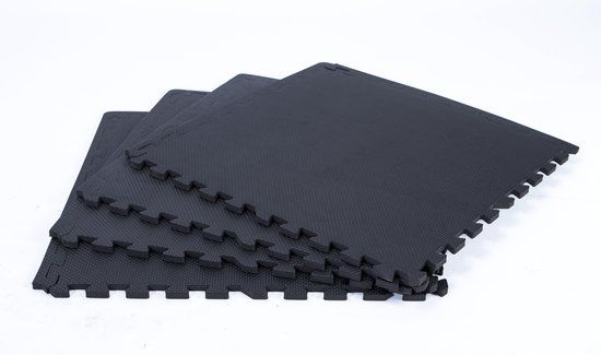 Gymstick Puzzelmat - 4 Puzzelstukken - 120 x 120 cm - Zwart