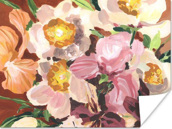 PosterMonkey Poster Bloemen - Planten - Orchidee - Kunst - 160x120 cm XXL
