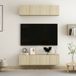 Maison Exclusive - Meuble TV, 4 pièces, aspect chêne Sonoma, 60 x 30 x 30 cm, bois composite