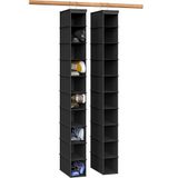 Simple Houseware 2 Pack 10 Planken Opknoping Organizer, Zwart
