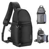 K&F CONCEPT Cameratas, lichte schoudertas, snelle toegang, waterdicht, voor fotograaf, compatibel met Canon/Nikon/Sony/DJI Mavic drone