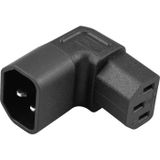 TRU COMPONENTS Adaptateur [Connecteur d'appareil, mâle C14 - Connecteur d'appareil, femelle C13 10A] Nombre total de pôles : 3 Noir 1 pièce(s)