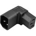 TRU COMPONENTS Adaptateur [Connecteur d'appareil, mâle C14 - Connecteur d'appareil, femelle C13 10A] Nombre total de pôles : 3 Noir 1 pièce(s)