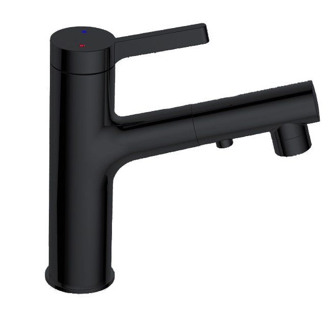 Best Design Asproli wastafelmengkraan mat zwart