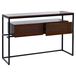 HWC Console Hwc-p46, Table téléphonique, Table d'appoint, Table de rangement, Tiroir, Métal, MDF mélaminé