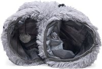 Beeztees Nona Kattentunnel voor kittens - Grijs - 90x25x25 cm