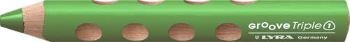 LYRA GROOVE TRIPLE 1, 3-in-1 pen - kleurstift, aquarelstift en waskrijt, pastelgroen, verpakking met 6 pennen