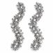 Inge's Christmas Decor Gmbh Guirlande de Noël argent 750cm - 2x - Guirlande en aluminium