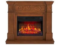 ArtiFlame elektrische haard Toscana AF23BS, elektrische staande open haard met verwarming, 1800 W, realistisch 3D-vlameffect, ledverlichting, afstandsbediening, timer, thermostaat, knettereffect, MDF
