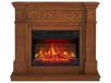 ArtiFlame elektrische haard Toscana AF23BS, elektrische staande open haard met verwarming, 1800 W, realistisch 3D-vlameffect, ledverlichting, afstandsbediening, timer, thermostaat, knettereffect, MDF