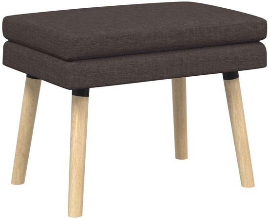 vidaXL Dubbel-laags bank Donkerbruin 60 x 40 x 46 cm Stof