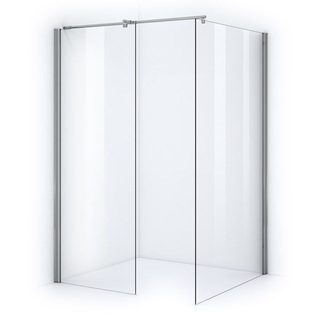 Maxaro Inloopdouche Zircon Comfort 110x70cm Veiligheidsglas 6 mm Chroom