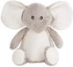 IMBRETEX SAS Mini knuffel Mumbles olifant grijs pluche 0+ ans