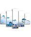 Homemania Wandafbeelding, vlinders, 5 dieren per woonkamer, meerkleurig, 95 x 0,3 x 60 cm, HM205MDF286, MDF