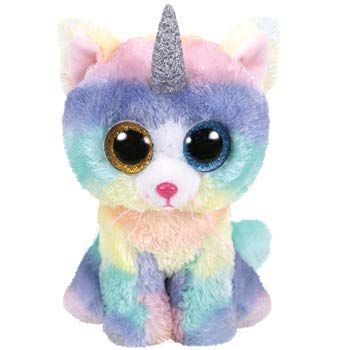 TY Beanie Boo's Heather Kat Eenhoorn Pluche Dier 23 cm Meerkleurig