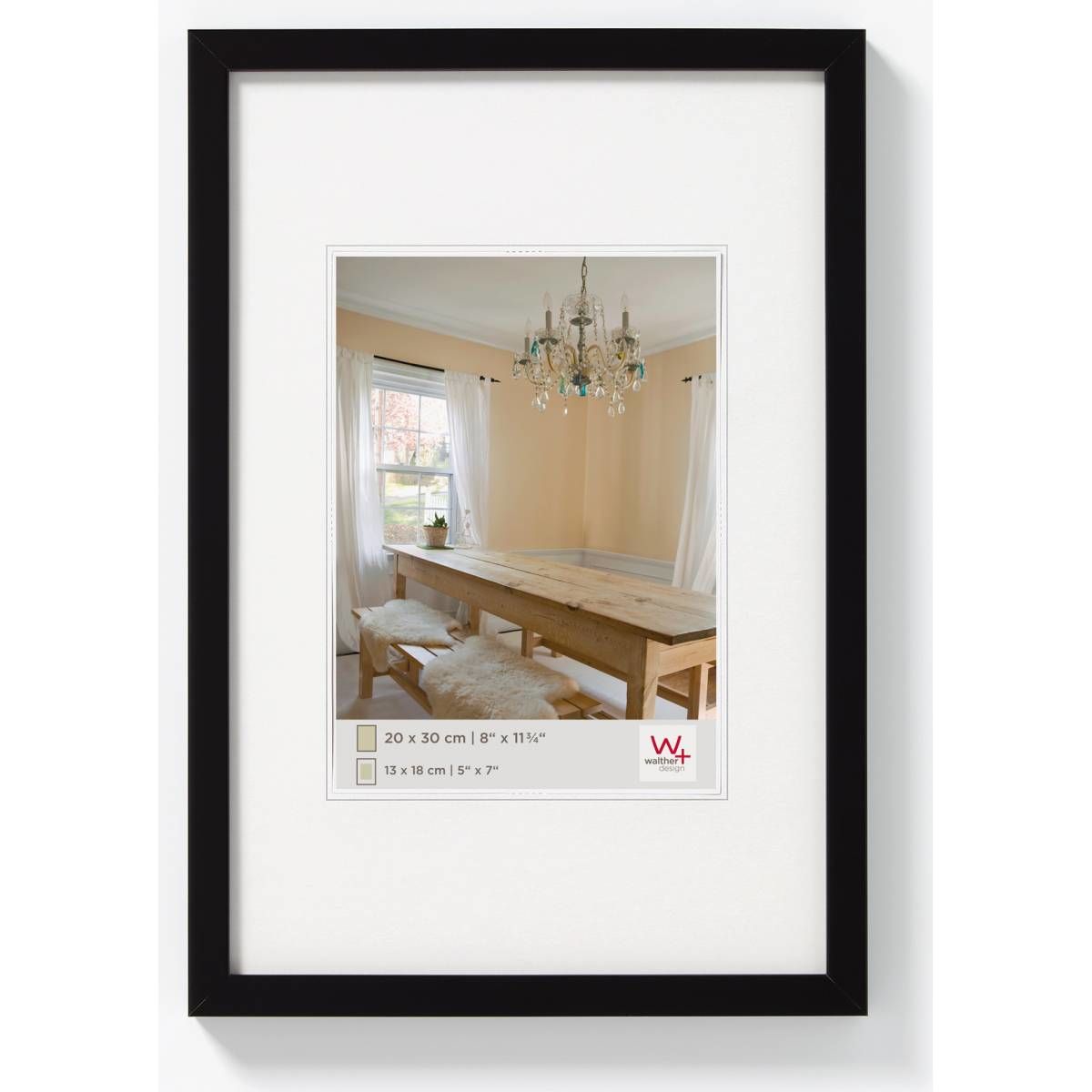 Walther Design Peppers Fotolijst - 5 x 7 cm - Zwart - Hout