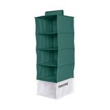 Pantone™ Ruimtebesparende kledingkastorganizer om op te hangen, met 5 vakken voor kleding en accessoires, verticaal, opvouwbaar, scheidingswanden voor de binnenkast, opslag en kleding, 84 x 30 x 30 cm