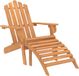 vidaXL fauteuil Adirondack avec repose-pieds acacia massif