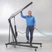 Datona® Werkplaatskraan hydraulisch en pneumatisch 2 ton - Zwart