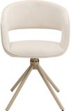 Kare Design Draaistoel Gina Beige
