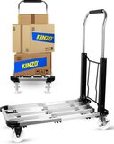 Kinzo Opvouwbare Steekwagen - 150 KG - Zwart/Zilver
